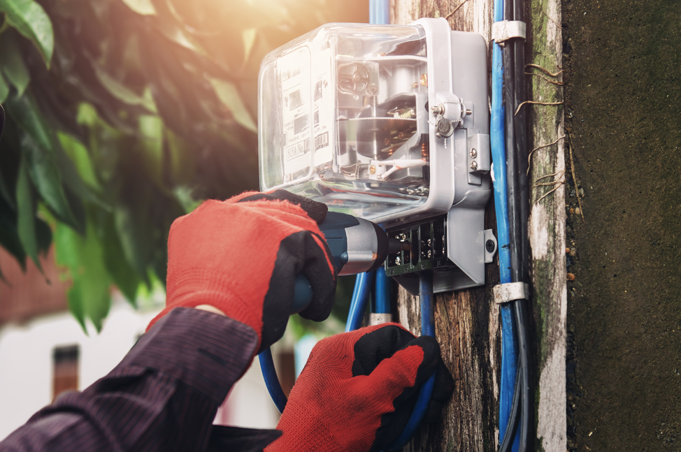 Electrician Fixing Circuit Breaker and Panel