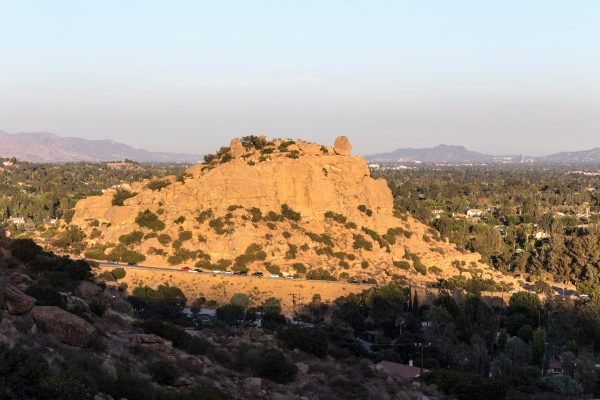 Afternoon view of Stoney Point Park and the San Fernando Valley