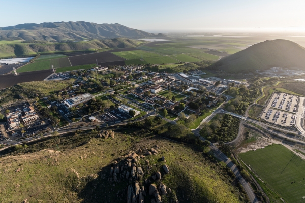 Pomona and San Dimas California Aerial Stock Photo - Image of high