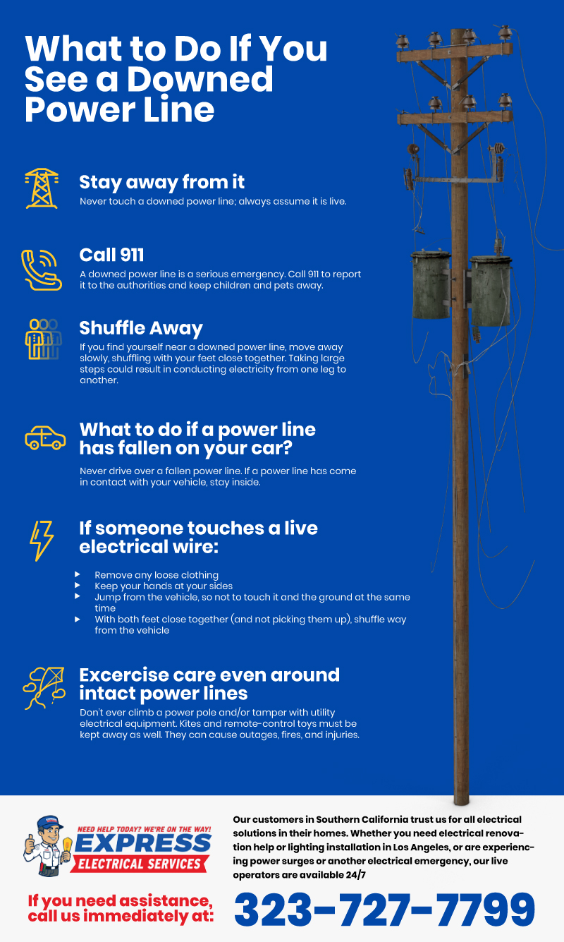 Downed Power Lin Safety Guide What to Do Express Electrical Services